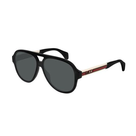 retro web 56mm sunglasses gucci|Men's Designer Luxury Aviator Sunglasses .